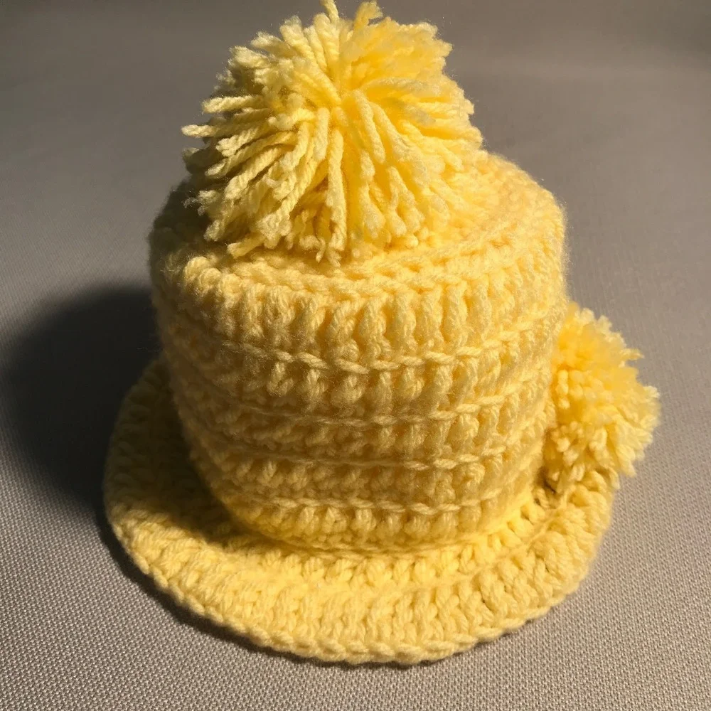 Handmade Crocheted‎ Toilet Paper Cover Holder Bonnet Hat Cottage Granny Core